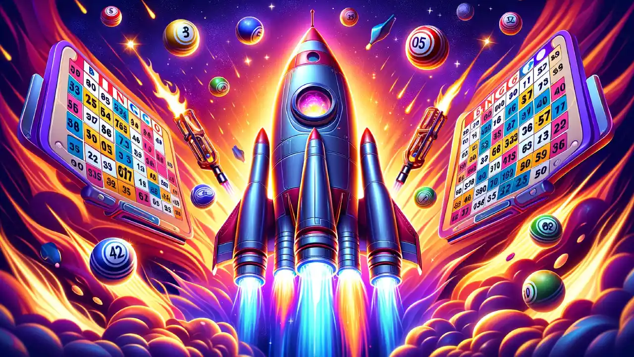 Rocket in Bingo Bash mobile game