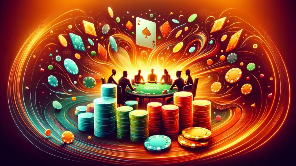 Poker Heat mobile game playing with friends