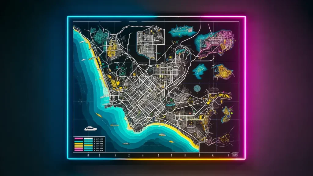 GTA map