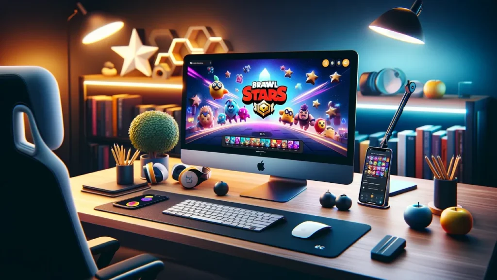 Brawl Stars on Mac monitor