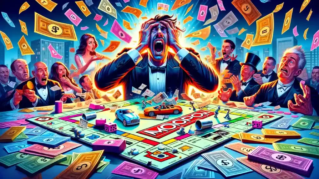 Bankrupt illustration in Monopoly GO mobile game