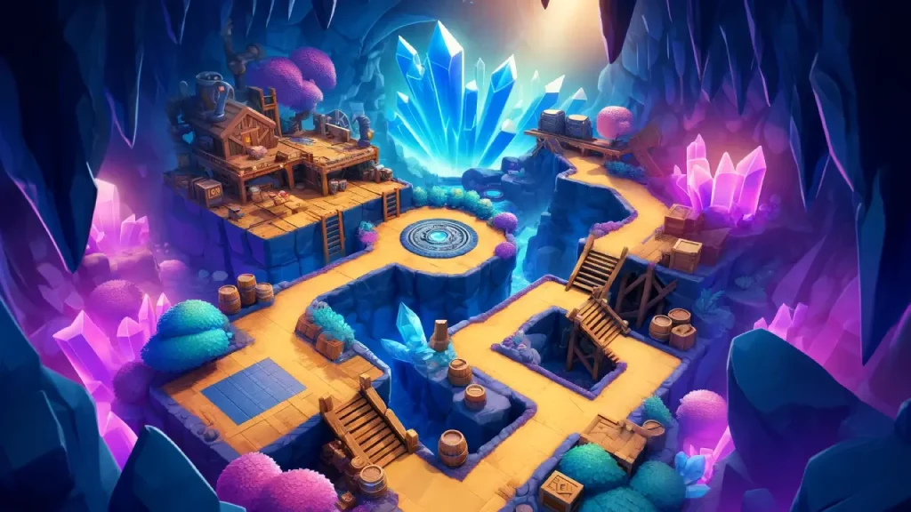 Brawl Stars hard rock mine illustration