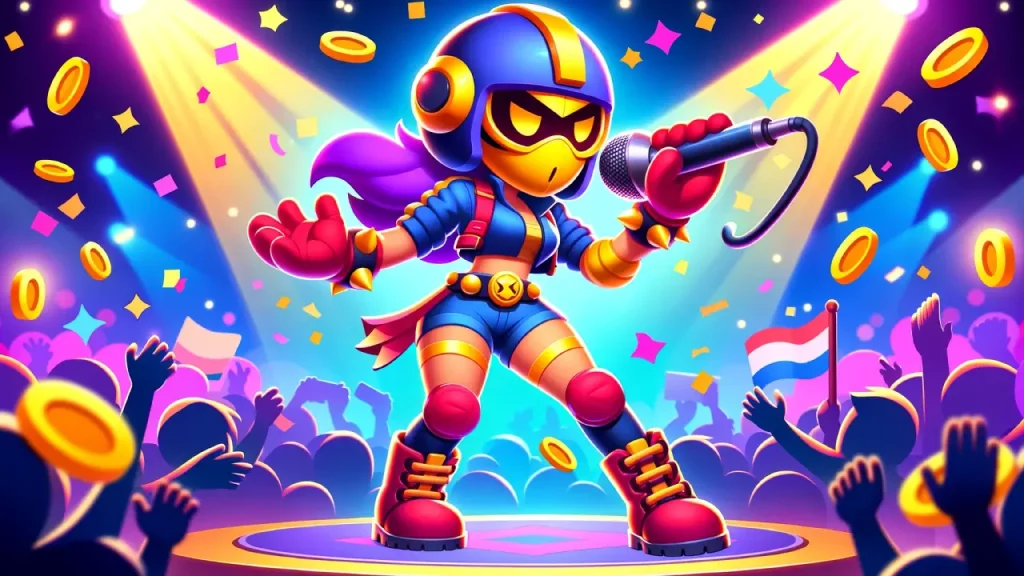 Janet in Brawl Stars mobile game