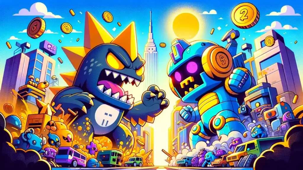 Godzilla City Smash mode in Brawl Stars