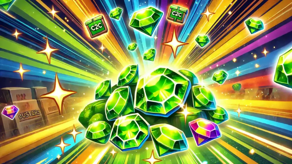 Gems in Squad Busters mobile game