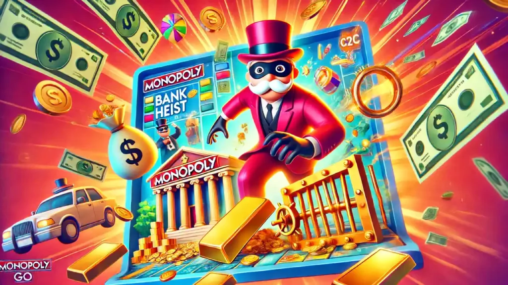 Monopoly GO bank heist pattern