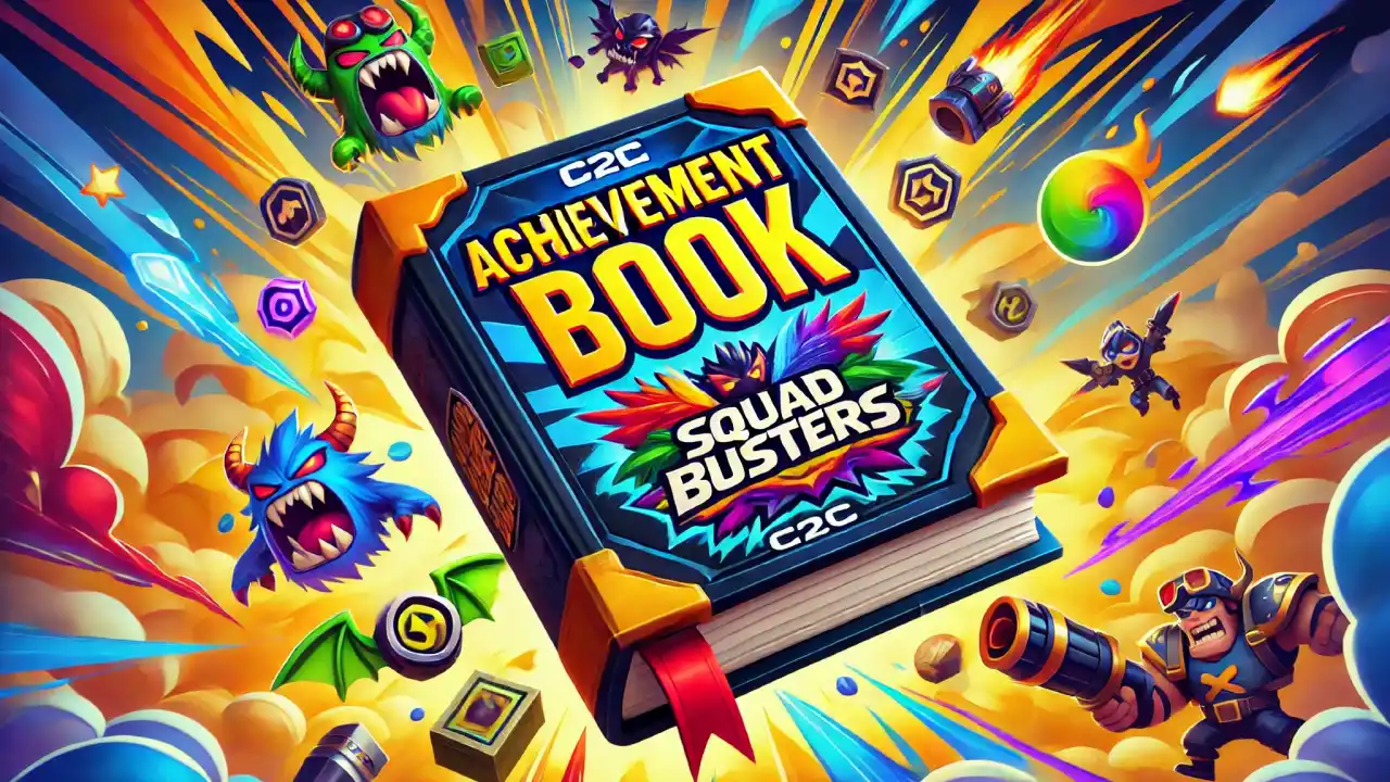 Achievement book in Squad Busters