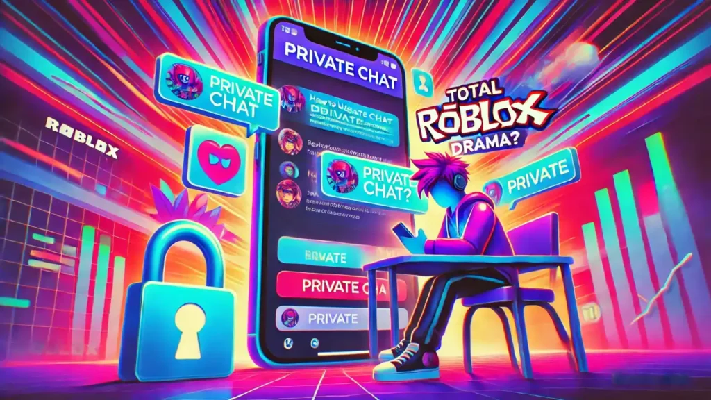 Private chat in total Roblox drama