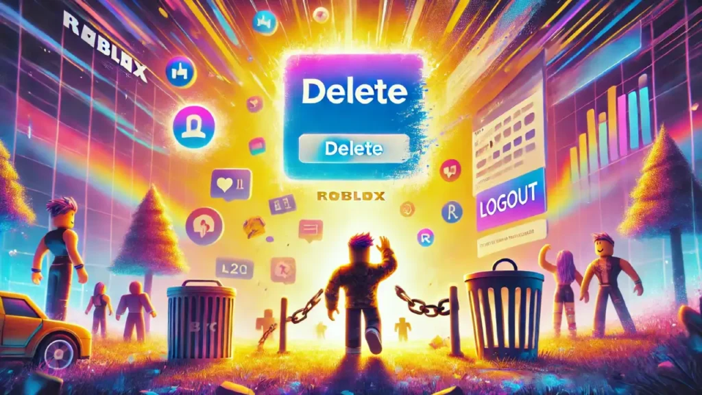 Deleting account on Roblox