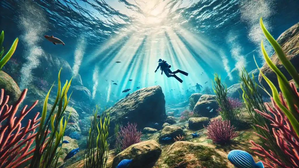 Diving underwater in GTA 5