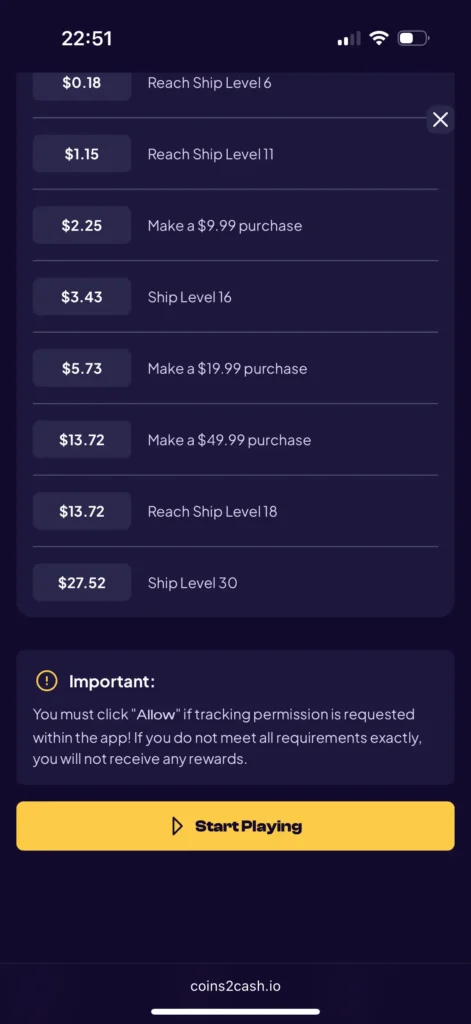 Sea of Conquest offer steps 2